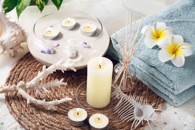 アロマキャンドルと癒しの空間